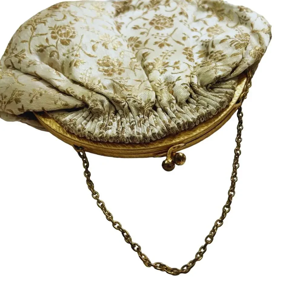 Vintage 1950s L.S. Ayes Evening Handbag Gold